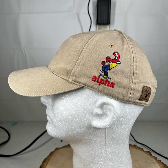 DriDuck Tan Green Embroidered Walleye Fishing Hunting Outdoors Baseball Hat Cap - Picture 3 of 9